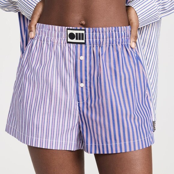 New Solid & Striped The Cherry X Oxford Varsity Stripe Lexy Boxers NWT - Picture 4 of 14